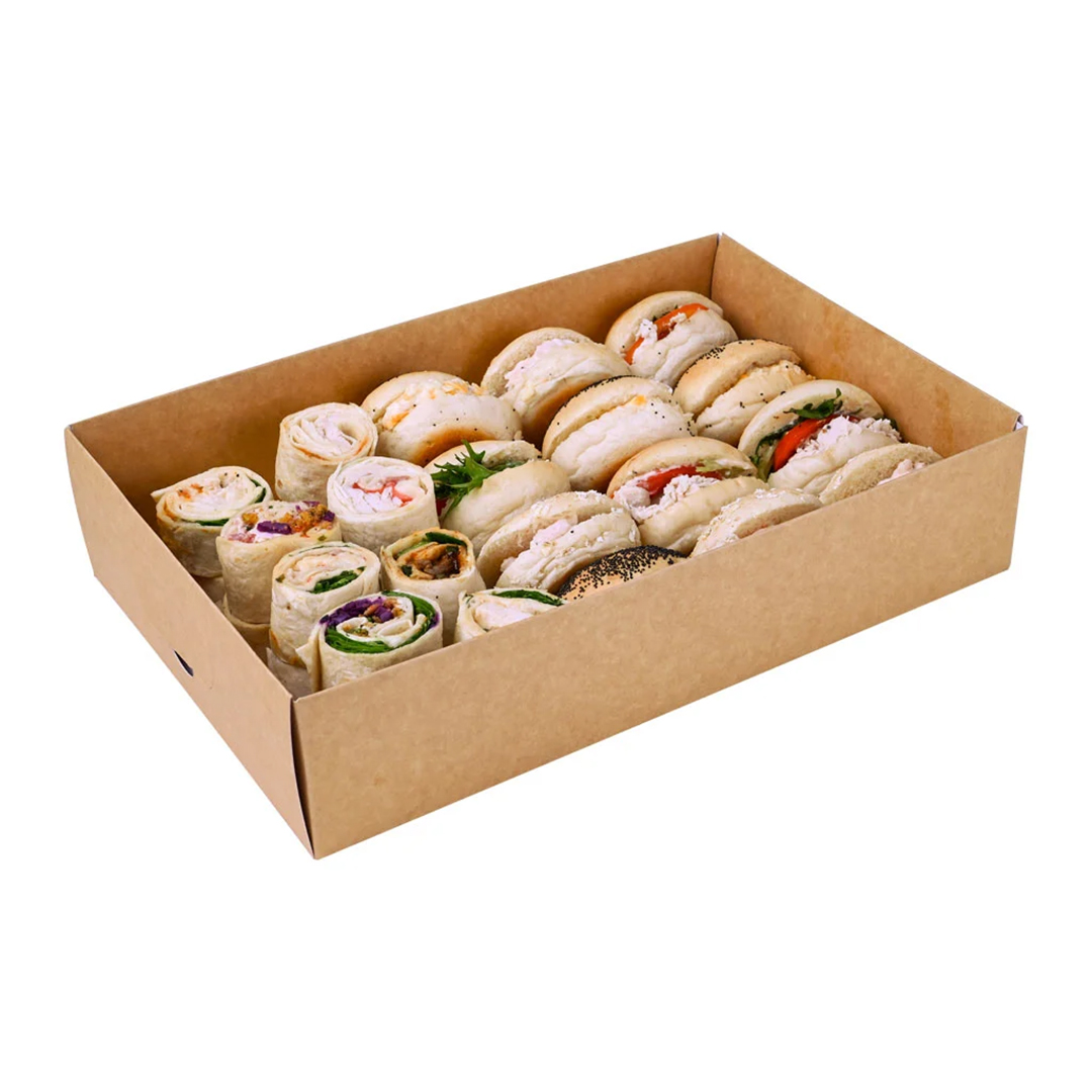 Double Walled Small Kraft Cardboard Platter Base View 5