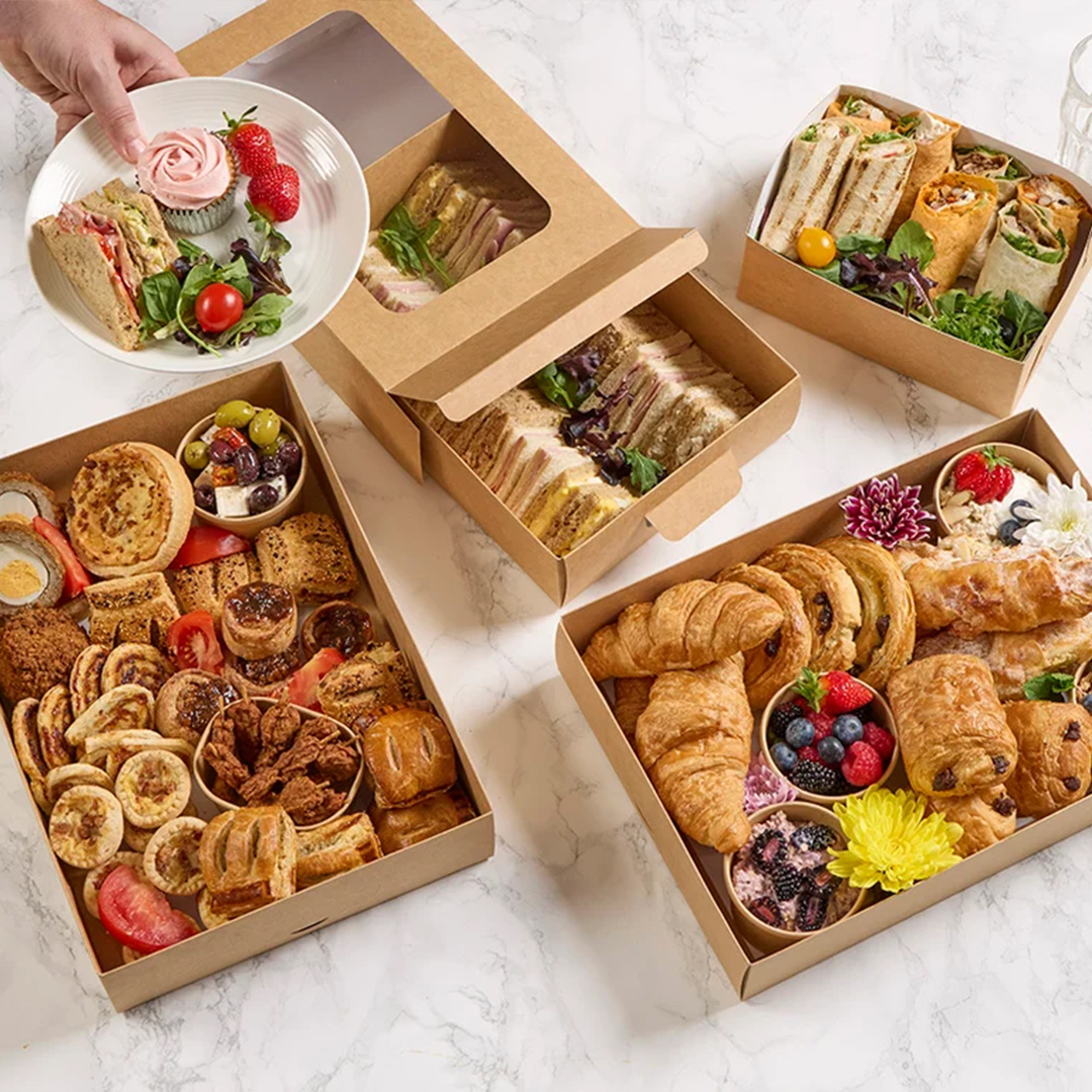 Double Walled Small Kraft Cardboard Platter Base View 7