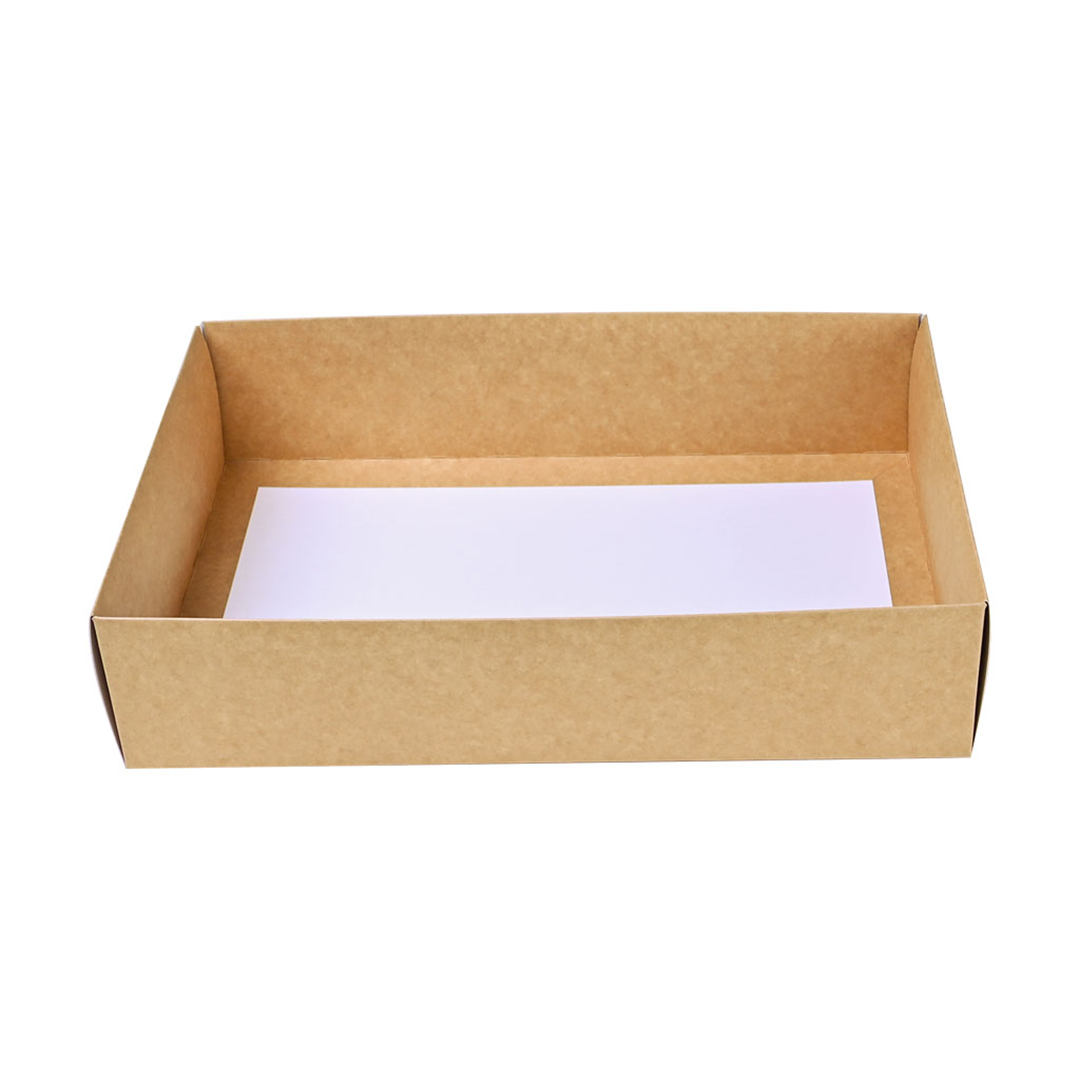 Double Walled Small Kraft Cardboard Platter Base View 2