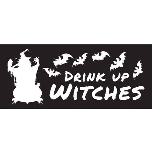 Drink Up Witches Halloween PVC Party Sign Decoration Product Image