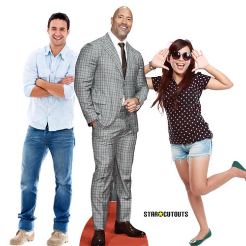 Dwayne Johnson Checked Suit Lifesize Cardboard Cutout 194cm Product Gallery Image