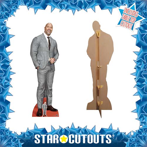 Dwayne Johnson Checked Suit Lifesize Cardboard Cutout 194cm Product Gallery Image