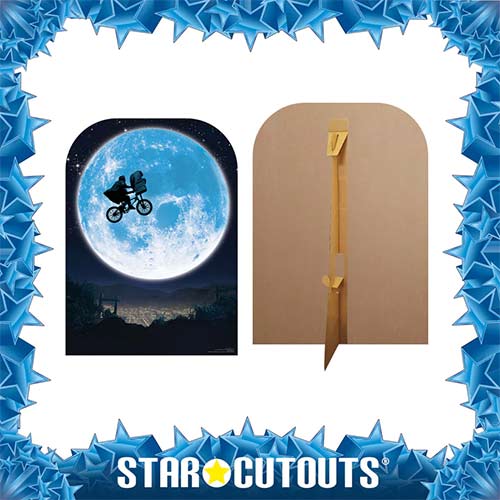 E T Full Moon Bicycle Child Size Cardboard Cutout 130cm Product Gallery Image