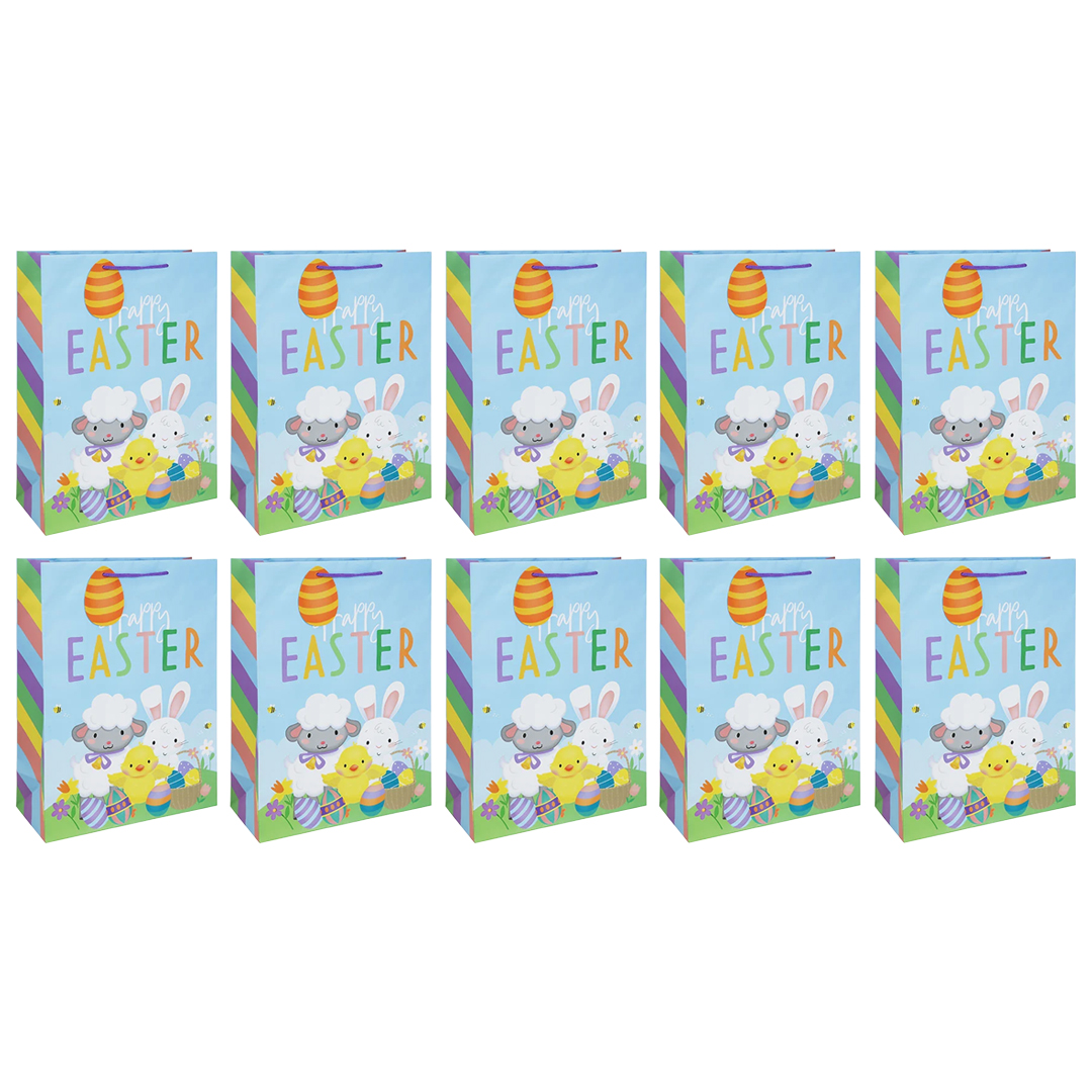Easter Bunny Extra Large Gift Bags 45cm - Pack of 10