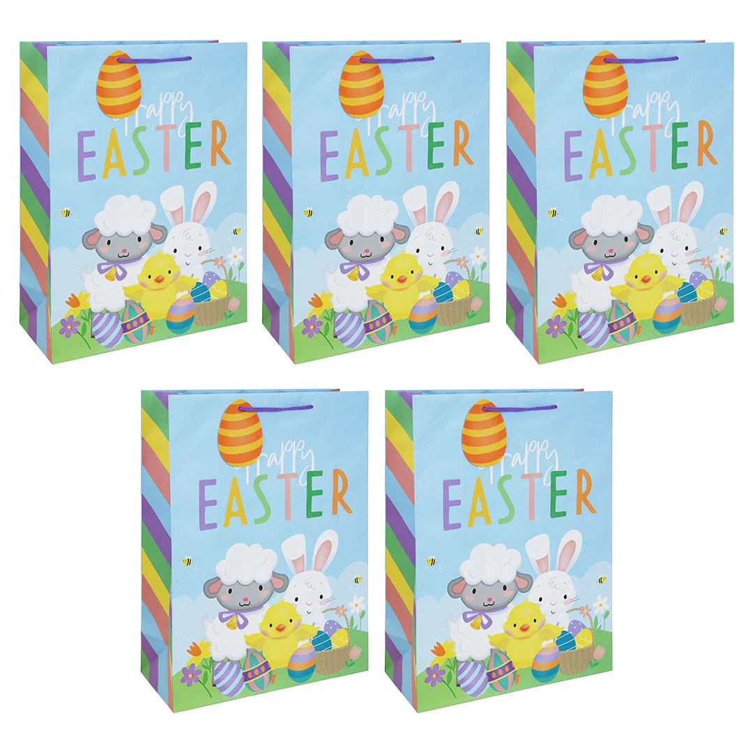 Easter Bunny Extra Large Gift Bags 45cm - Pack of 5