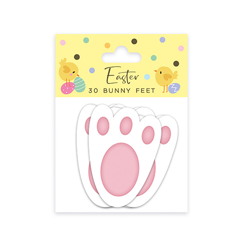 Easter Bunny Feet Decorations 11cm - Pack of 30
