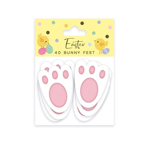 Easter Bunny Feet Embellishment Decorations 11cm - Pack of 40 Product Gallery Image
