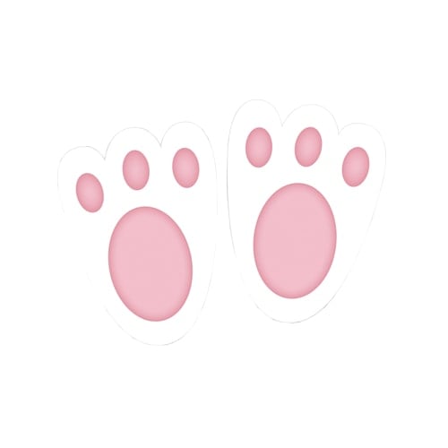 Easter Bunny Feet Embellishment Decorations 11cm - Pack of 40 Product Gallery Image