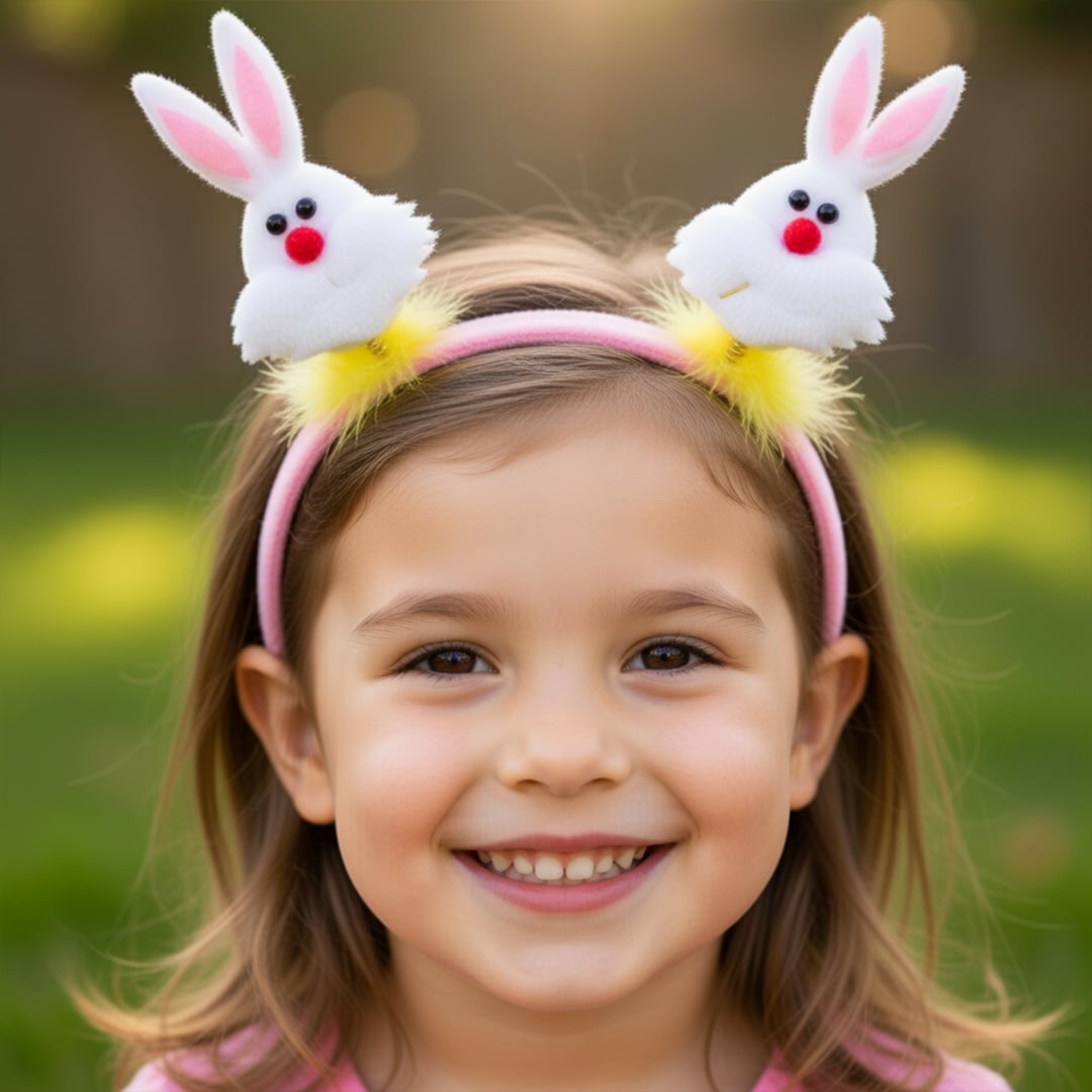 Easter Bunny Headband Boppers Fancy Dress Accessory