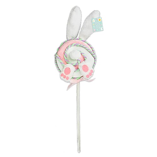 Easter Bunny Lollipop Sweet Shaped Plush Stake Decoration 65cm Product Gallery Image