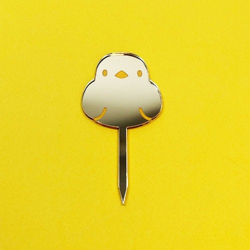Easter Chick Pick Acrylic Cake Topper Product Gallery Image