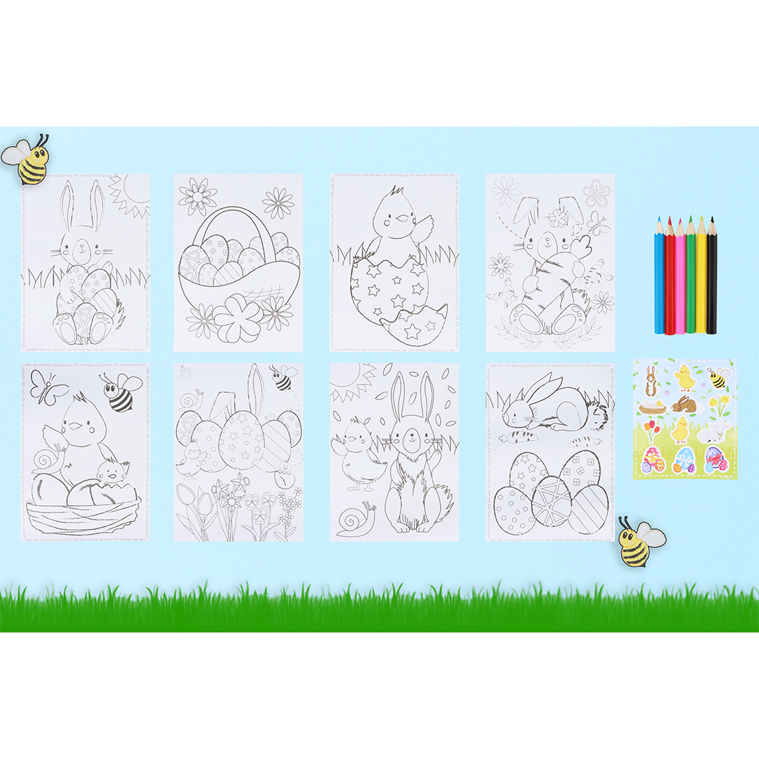 Easter Colouring Set with Stickers Product Gallery Image