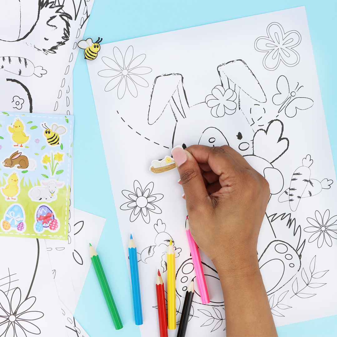 Easter Colouring Set with Stickers Product Gallery Image