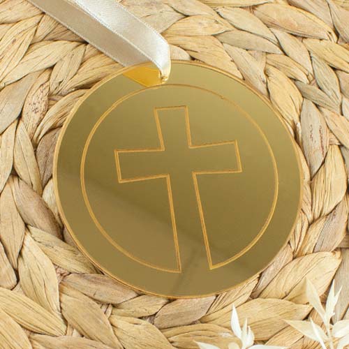 Easter Cross Gift Tag Hanging Decoration