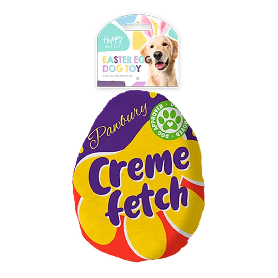Easter Crème Fetch Egg-Shaped Dog Toy Product Gallery Image