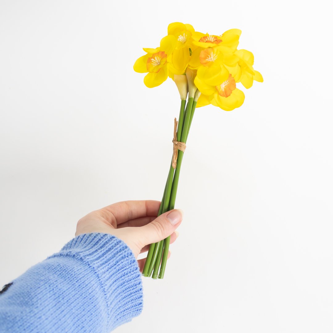 Easter Daffodil Artificial Flower Pick Decoration 26cm Product Gallery Image