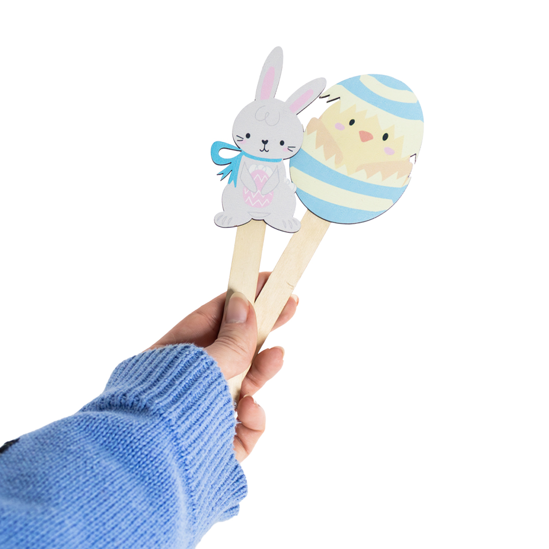 Easter Egg Hunt Wooden Stakes - Pack of 6 Product Gallery Image