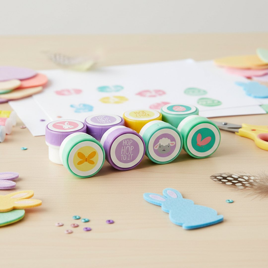 Easter Mini Character Craft Stamps - Pack of 10