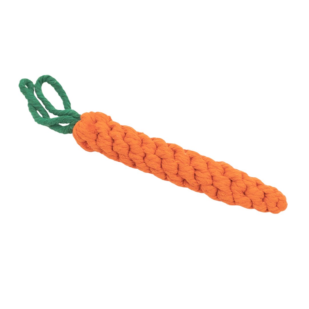 Easter Pet Rope Carrot Dog Toy