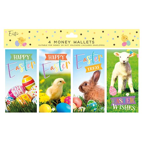 Easter Photo Money Wallets - Pack of 4