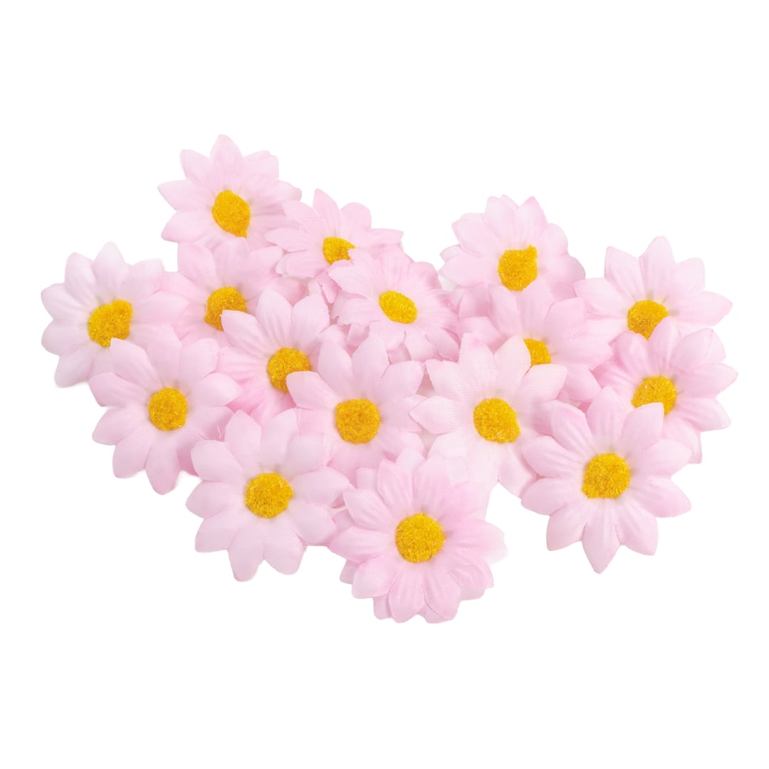 Easter Pink Decorative Daisies - Pack of 16