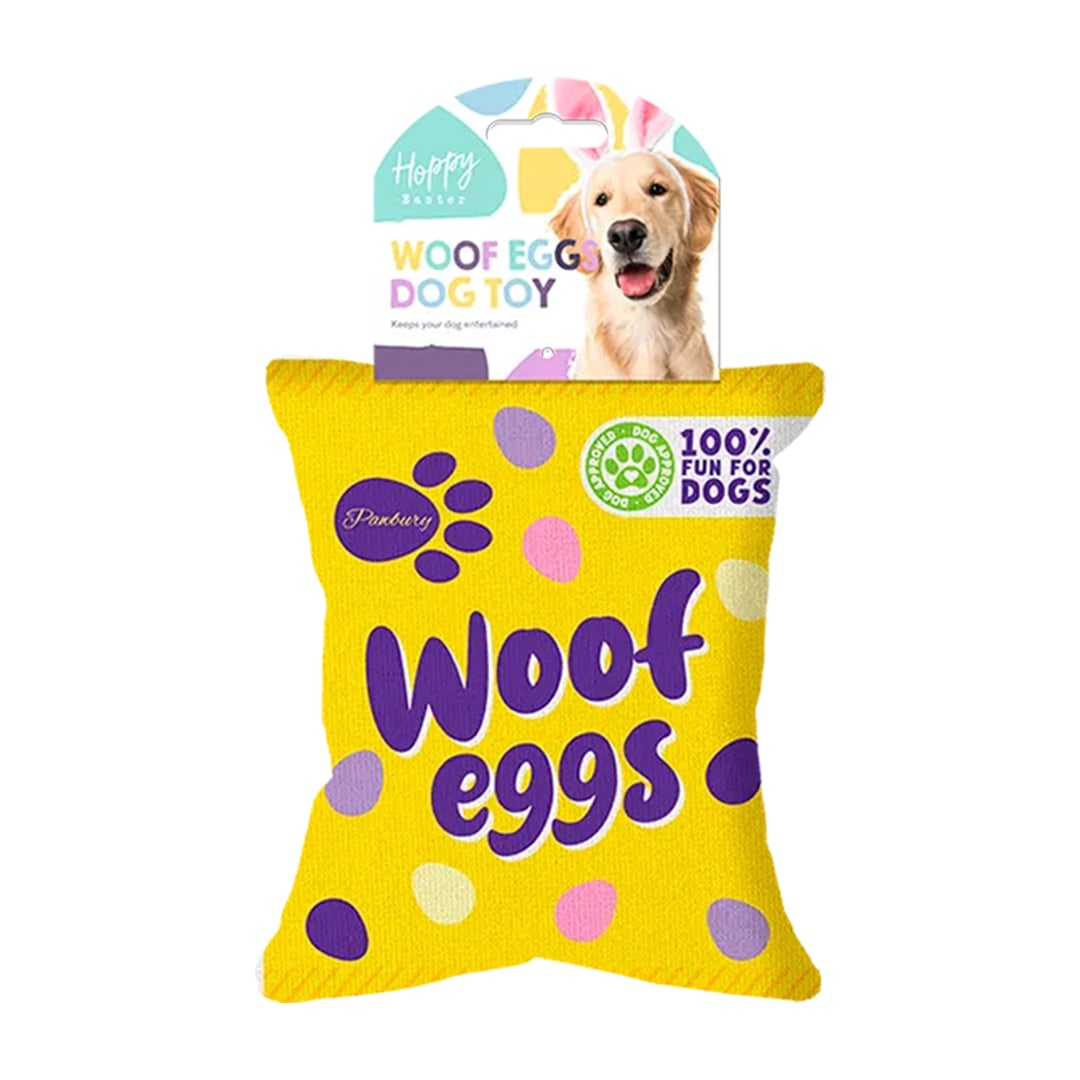 Easter Woof Eggs Dog Toy