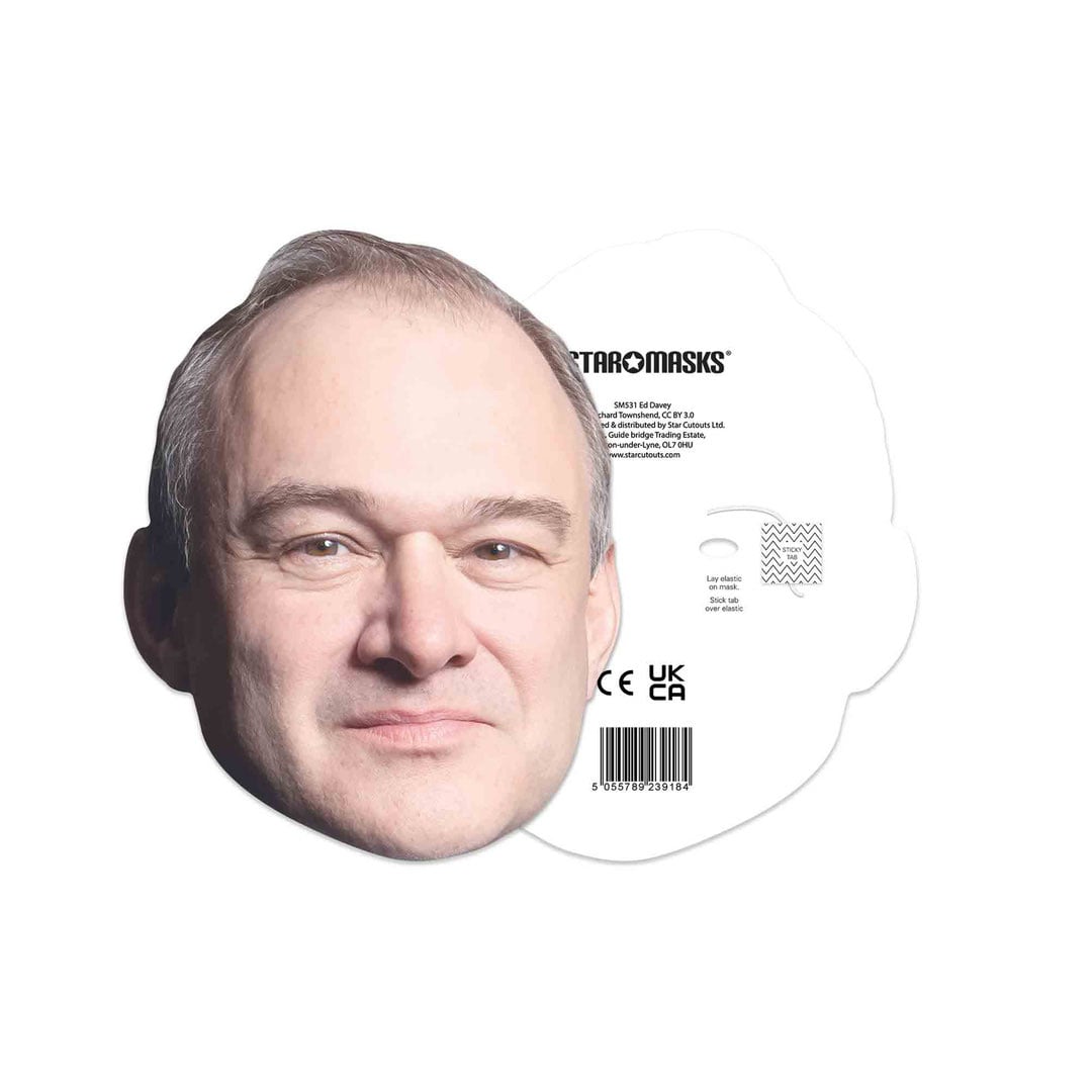 Ed Davey Cardboard Face Mask Product Gallery Image