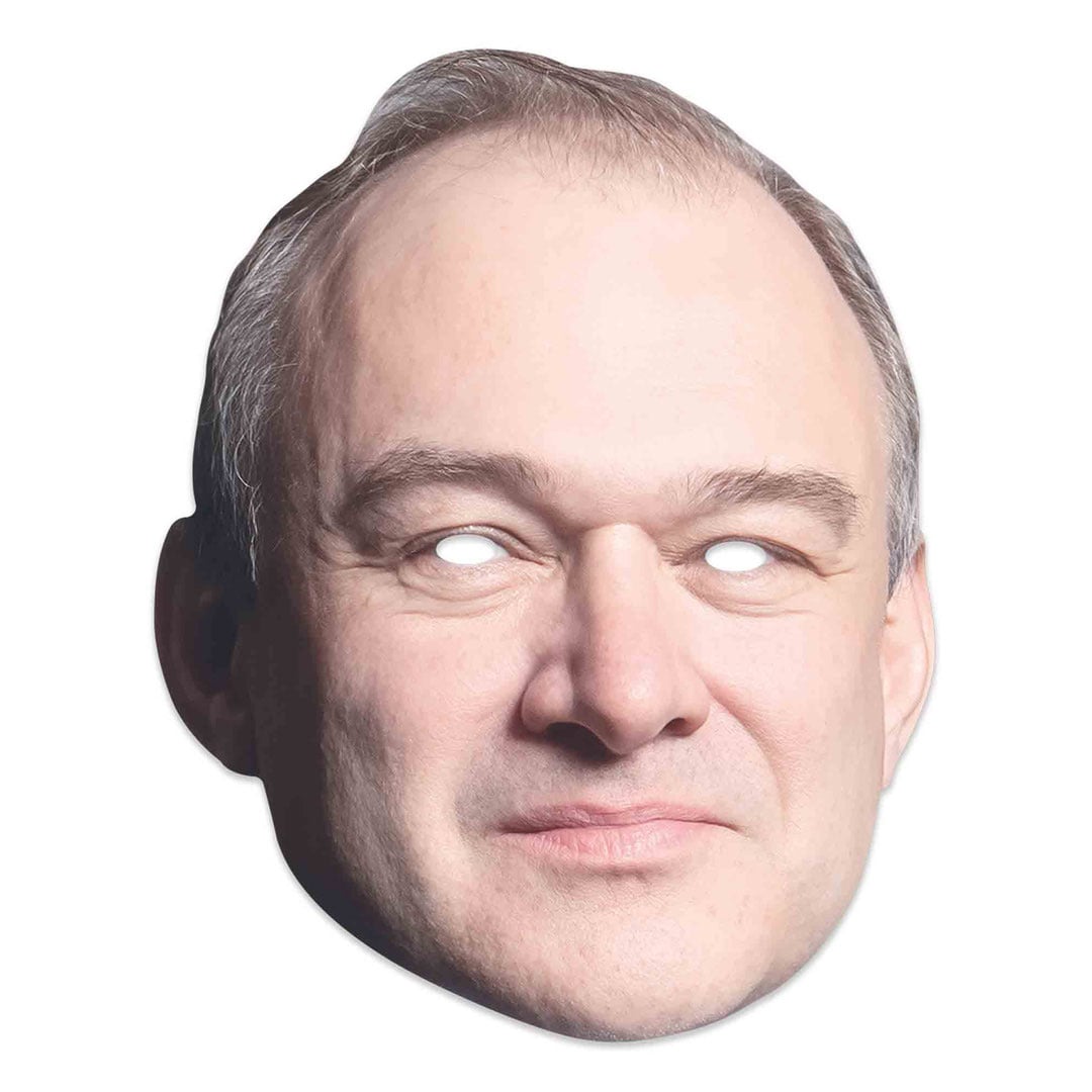 Ed Davey Cardboard Face Mask