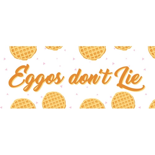 Eggos Don't Lie Waffles White Strange Thing PVC Party Sign Decoration Product Image