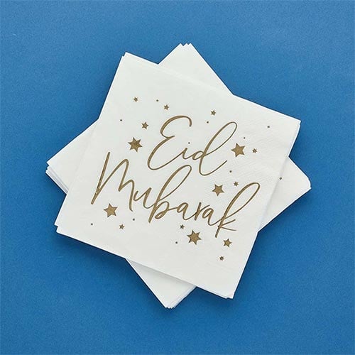 Eid Foil Luncheon Napkins 3Ply 33cm - Pack of 16 Product Gallery Image
