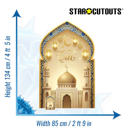 Eid Mosque Decoration Lifesize Cardboard Cutout 134cm Product Gallery Image
