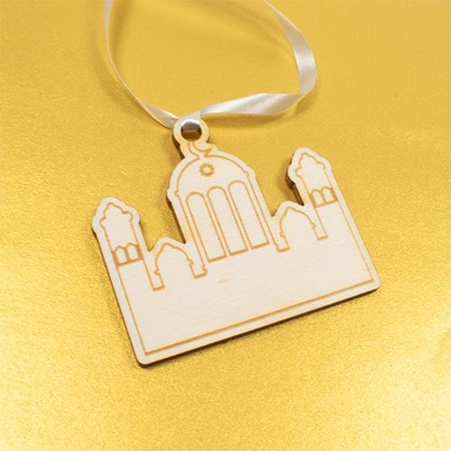Eid Mubarak Wooden Table Scatter Decorations - Pack of 6 Product Gallery Image