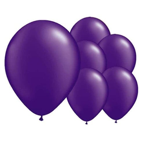 Electric Purple Biodegradable Latex Balloons 30cm / 12 in - Pack of 8