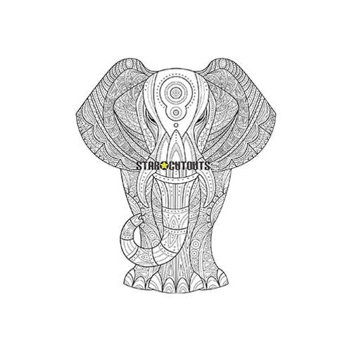 Elephant Design Colour Craft Star Mini Cardboard Cutout 94cm Product Gallery Image