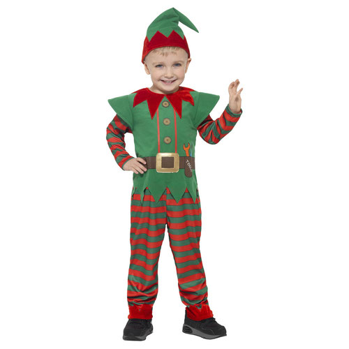 Elf Christmas Fancy Dress Costume Kids Unisex Small - Age 4-6 Product Gallery Image