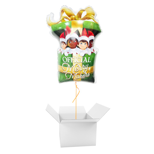 Elf on the Shelf Christmas Merry Makers Giant Helium Foil Balloon - Inflated Balloon in a Box Product Gallery Image
