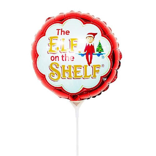 Elf on the Shelf Logo Christmas Air Fill Round Foil Balloon 23cm / 9 in Product Image