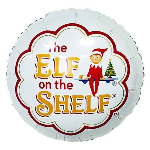 Elf on the Shelf Logo Christmas Round Foil Helium Balloon 46cm / 18 in Product Gallery Image