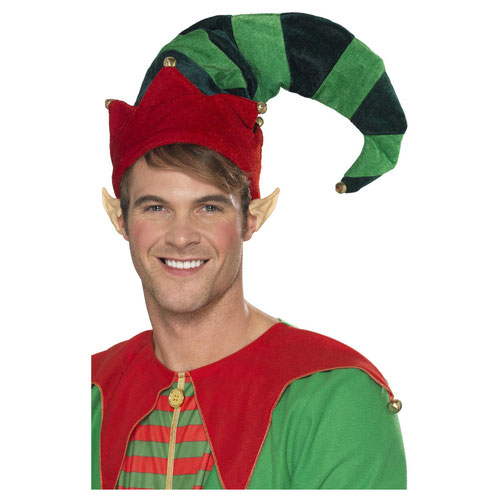 Elf Plush Christmas Hat Fancy Dress Unisex Adult One Size Product Gallery Image