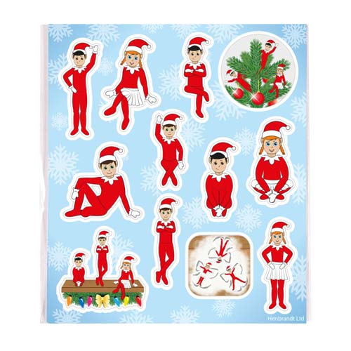 Naughty Elf Elfin Around Christmas Sticker Sheet Product Gallery Image