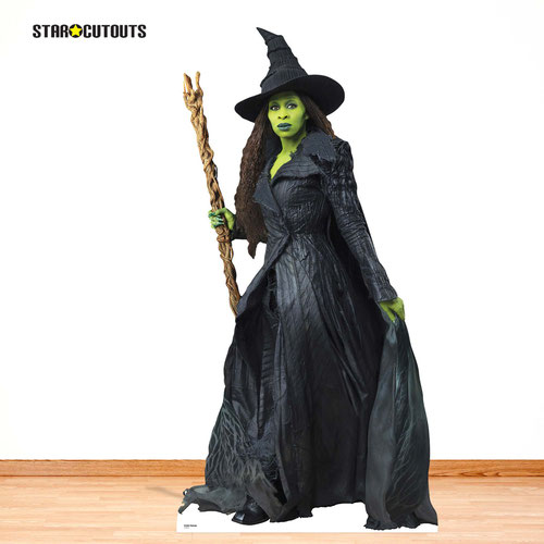 Elphaba Broomstick Universal Pictures Wicked For Good Cynthia Erivo Lifesize Cardboard Cutout 180cm Product Gallery Image