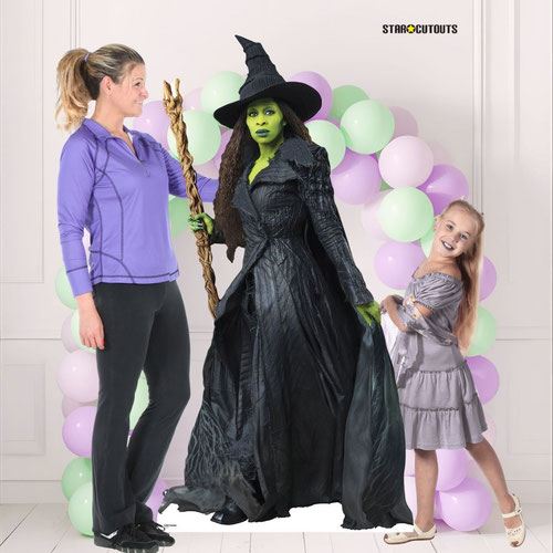 Elphaba Broomstick Universal Pictures Wicked For Good Cynthia Erivo Lifesize Cardboard Cutout 180cm Product Gallery Image