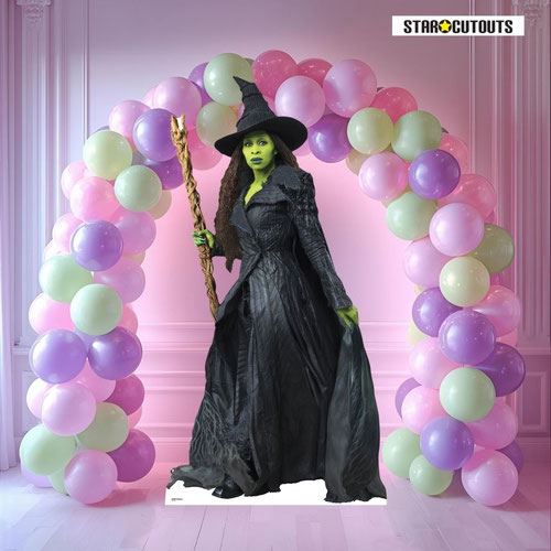 Elphaba Broomstick Universal Pictures Wicked For Good Cynthia Erivo Lifesize Cardboard Cutout 180cm Product Gallery Image