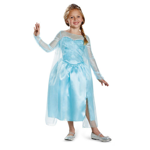 Elsa Frozen Classic Disney Princess Girls Fancy Dress Costume Kids Medium - Age 7-8 Product Gallery Image