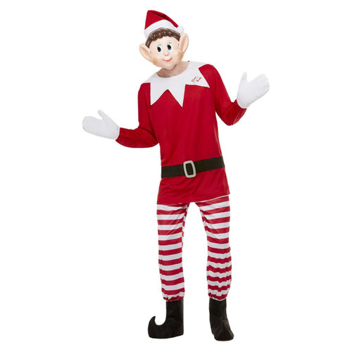Elves Behavin' Badly Elf Fancy Dress Costume Adult Mens Medium Product Gallery Image