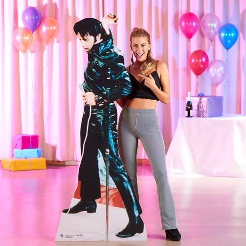 Elvis Presley Black Leather Lifesize Cardboard Cutout 184cm Product Gallery Image