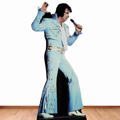 Elvis Presley Blue Jumpsuit Lifesize Cardboard Cutout 167cm Product Gallery Image