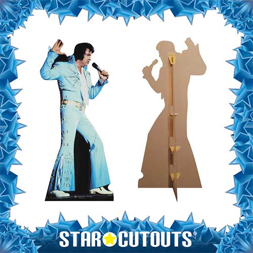 Elvis Presley Blue Jumpsuit Lifesize Cardboard Cutout 167cm Product Gallery Image