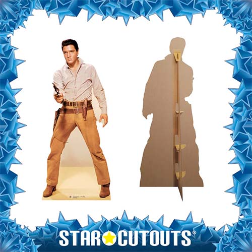 Elvis Presley Gunfight Lifesize Cardboard Cutout 189cm Product Gallery Image