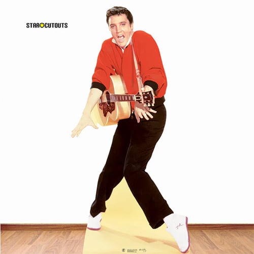 Elvis Presley Red Jacket & Guitar Lifesize Cardboard Cutout 186cm Product Gallery Image